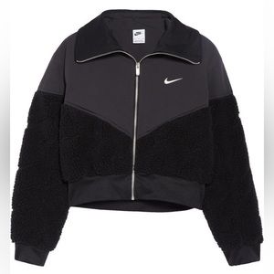 NWT Women’s Nike Crop Mixed Media Jacket